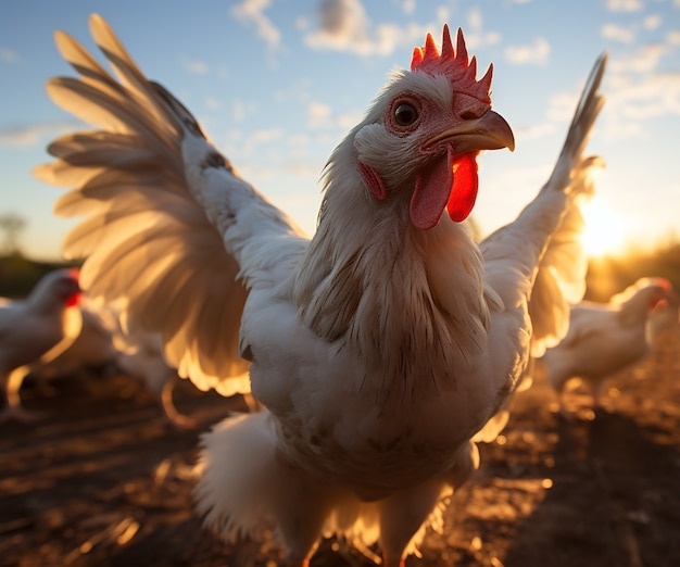 Photo gratuite ai généré une image de poulet