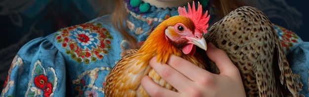 Photo gratuite ai généré une image de poulet