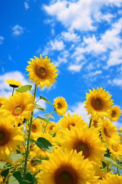 Ai a généré des tournesols