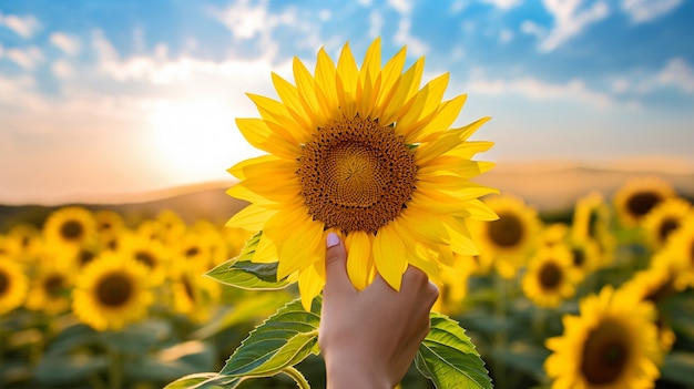 Ai a généré des tournesols