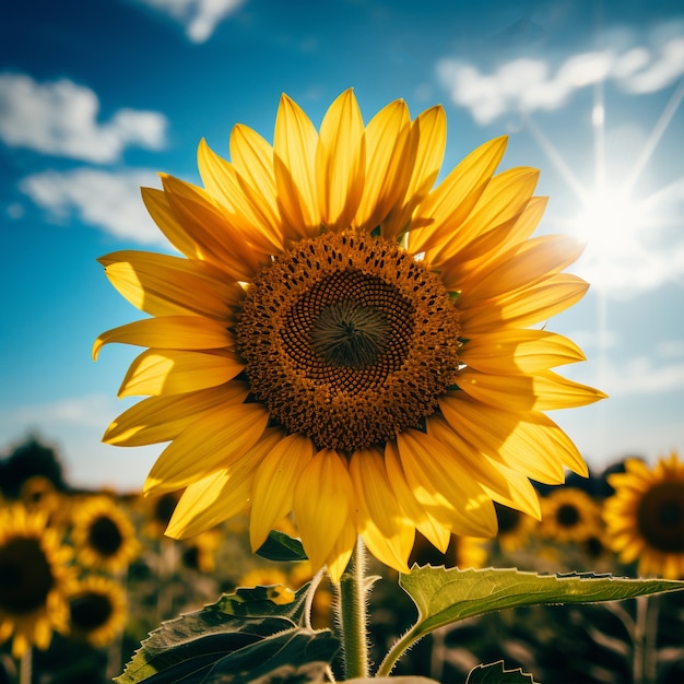 Ai a généré des tournesols