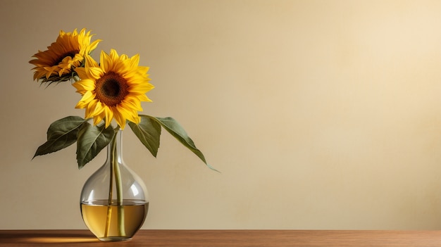 Photo gratuite ai a généré des tournesols