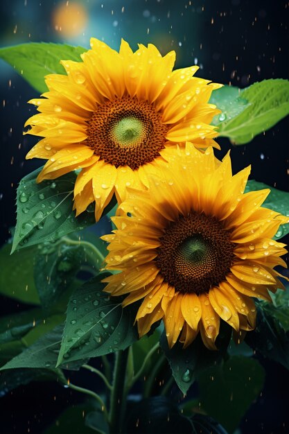 Ai a généré des tournesols