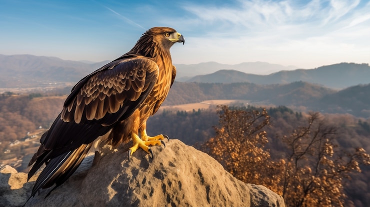 Photo gratuit aigles gros plan portrait