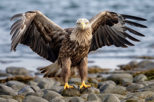 Aigles gros plan portrait