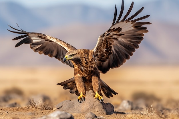 Photo gratuite aigles gros plan portrait