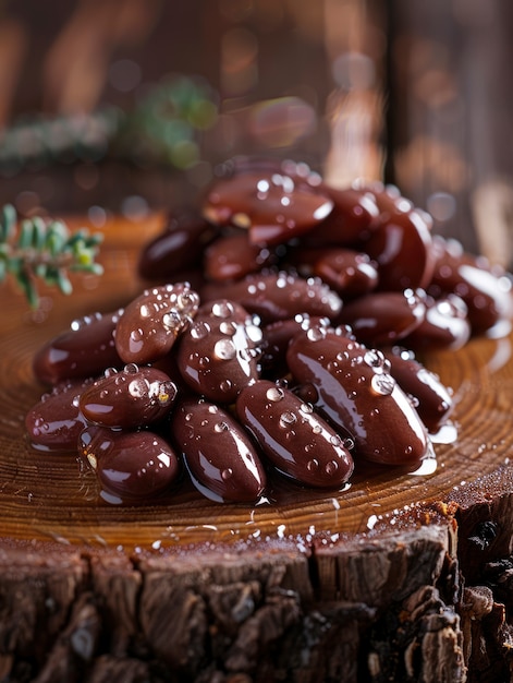 Photo gratuite aliments crus avec des gouttes d'eau en studio