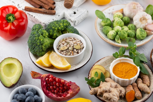 Aliments stimulant l'immunité pour un mode de vie sain