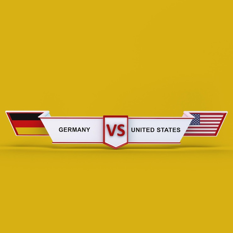 Photo gratuit allemagne vs états-unis