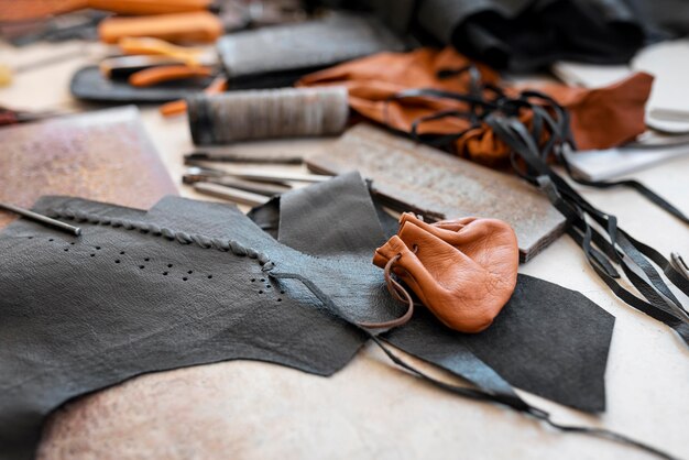 Aménagement de l'atelier de personnalisation sur la table