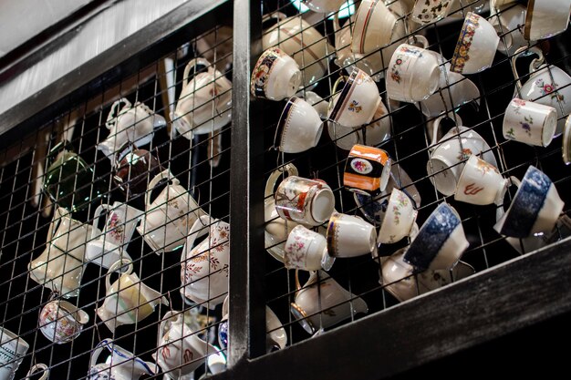 Aménagement d'objets du marché d'antiquités