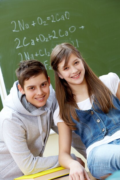 Amis avoir du plaisir à l&#39;école