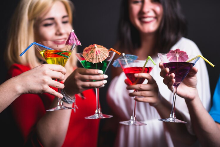 Photo gratuit amis, ccktails et fête