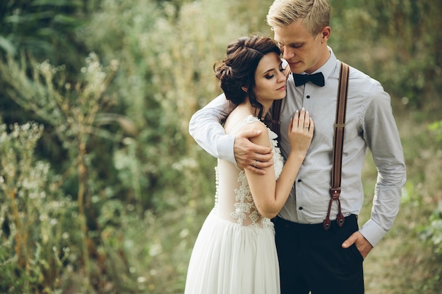 L&#39;amour vrai dans la forêt