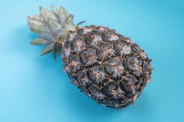 Ananas sur la surface bleue