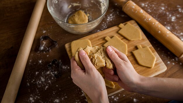 Angle élevé de fabrication de biscuits pour Hanoukka