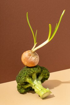Angle élevé de légumes