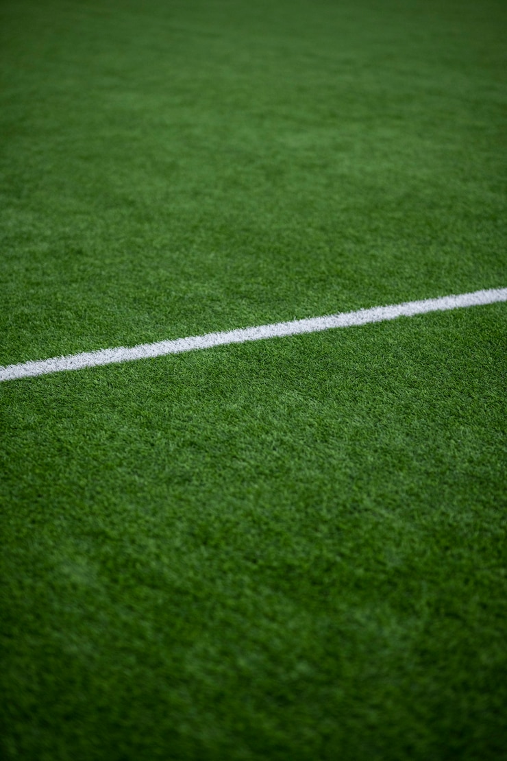Photo gratuit angle élevé de terrain de football