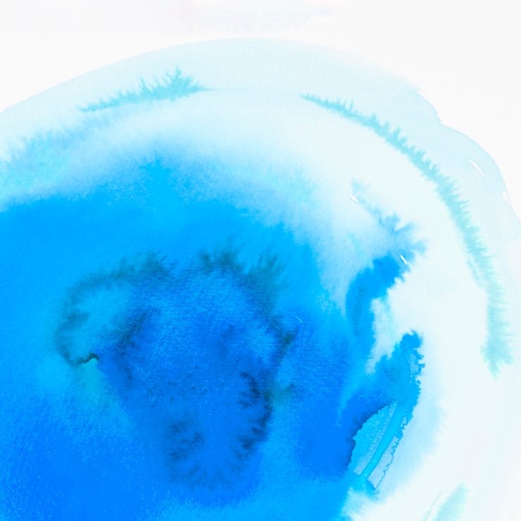 Photo gratuit aquarelle bleue texturée abstrait