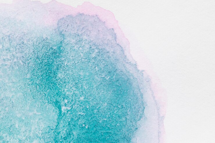 Photo gratuit aquarelle dégradé bleu technique fait main