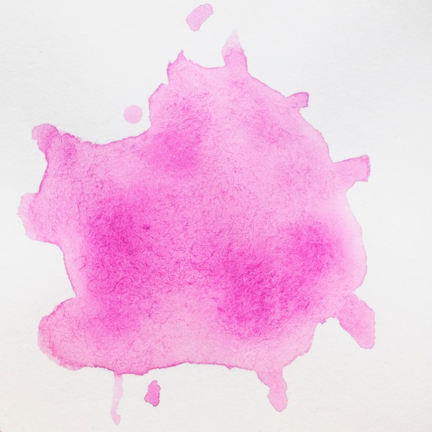Photo gratuite aquarelle liquide rose éclabousse sur fond blanc