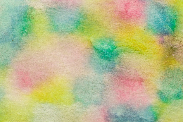 Aquarelle, technique artisanale de taches colorées