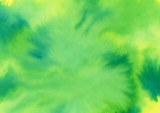 Aquarelle vert jaune