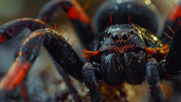 Photo gratuite une araignée réaliste dans la nature