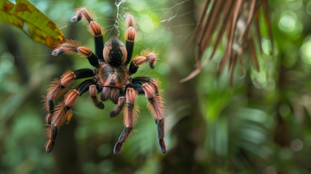 Photo gratuite une araignée réaliste dans la nature