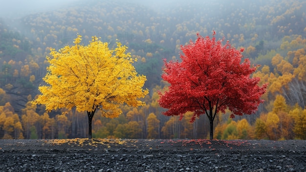 Photo gratuite arbre photoréaliste avec des branches et un tronc à l'extérieur dans la nature