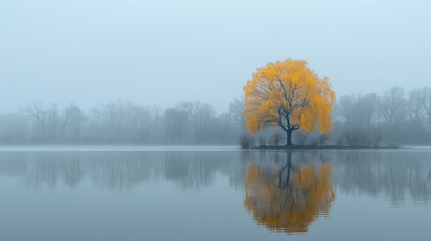 Photo gratuite arbre photoréaliste avec des branches et un tronc à l'extérieur dans la nature