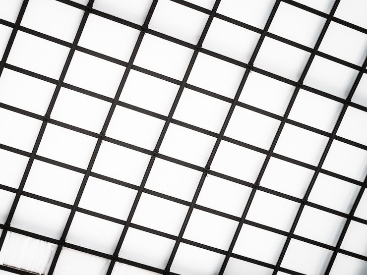 Photo gratuit architecture abstraite de la verrière