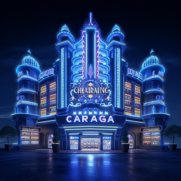 Architecture de casino futuriste