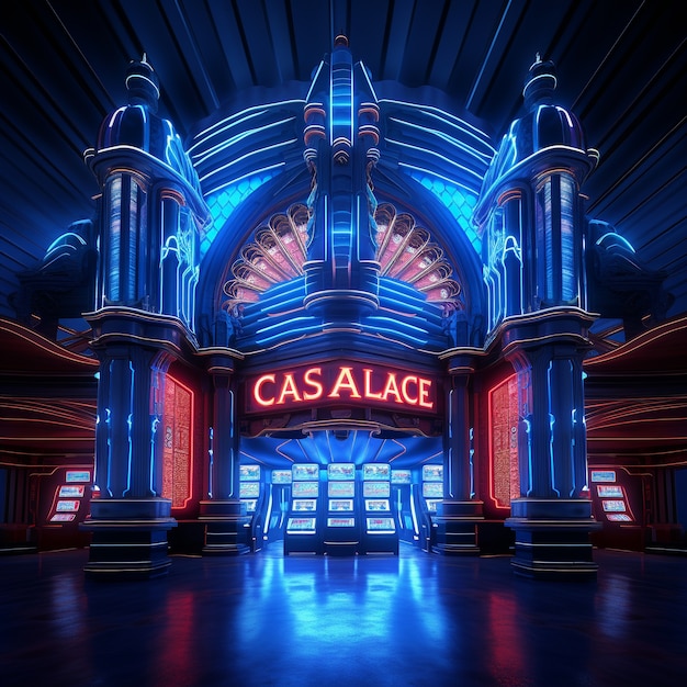 Photo gratuite architecture de casino futuriste