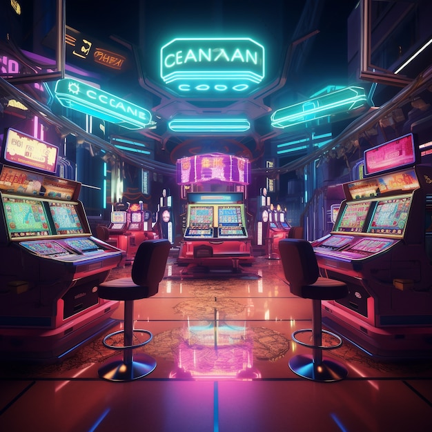 Photo gratuite architecture de casino futuriste