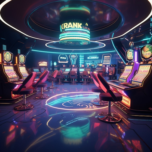 Photo gratuite architecture de casino futuriste