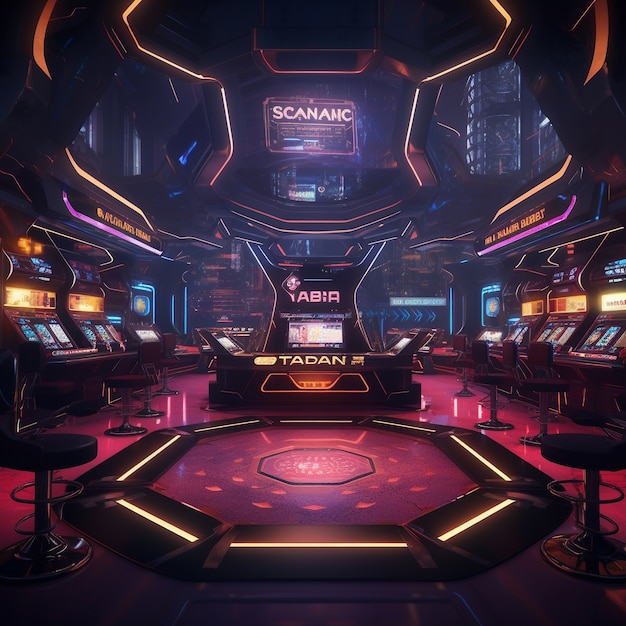 Architecture de casino futuriste