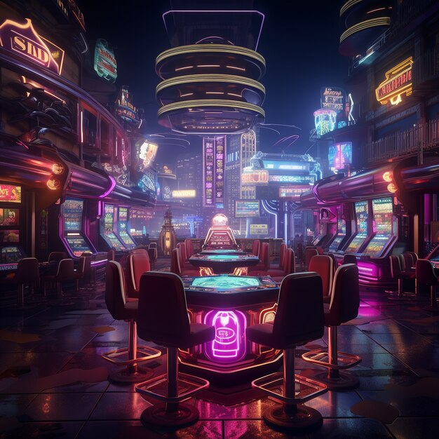 Architecture de casino futuriste