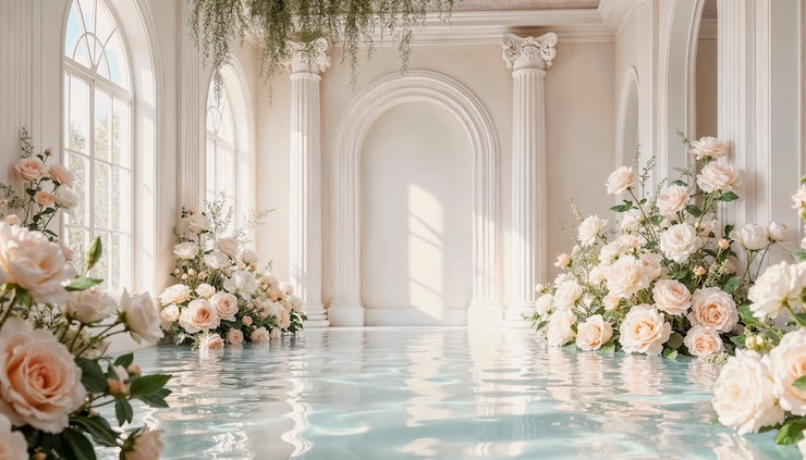 Photo gratuit architecture classique belle maison avec des fleurs