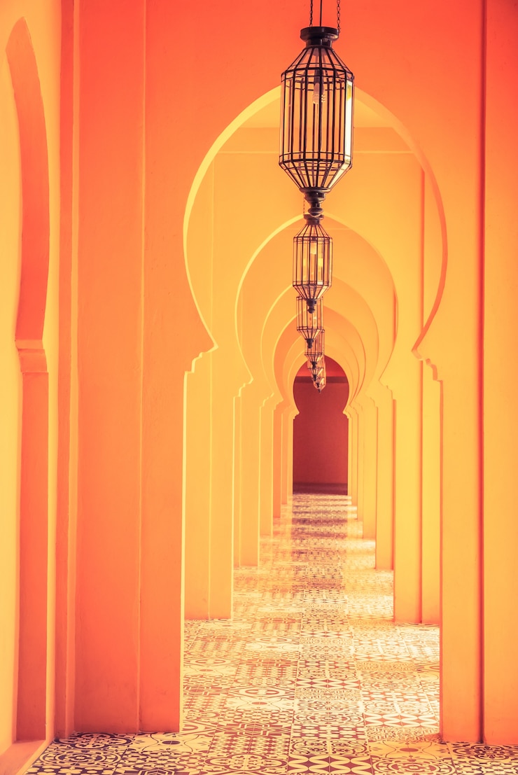 Photo gratuit l'architecture de la lampe du maroc