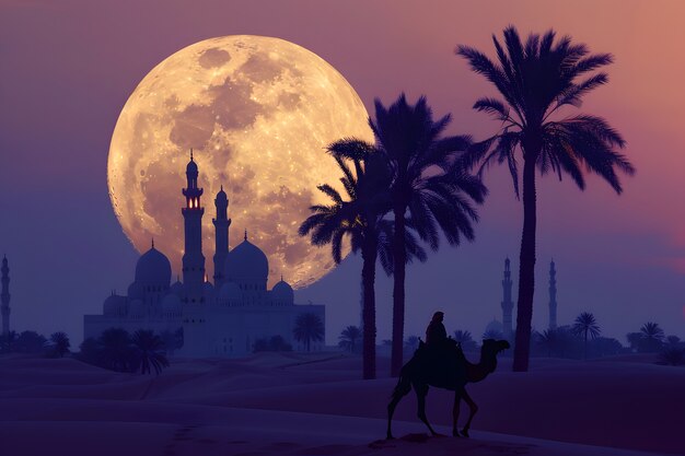 Une architecture de mosquée fantastique pour la célébration du Nouvel An islamique