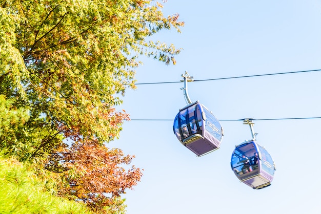 L&#39;architecture et les touristes non identifiés marchent dans Everland Resort