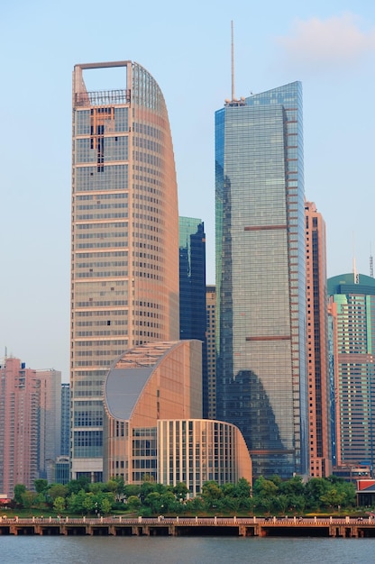 Architecture urbaine et skyline de Shanghai