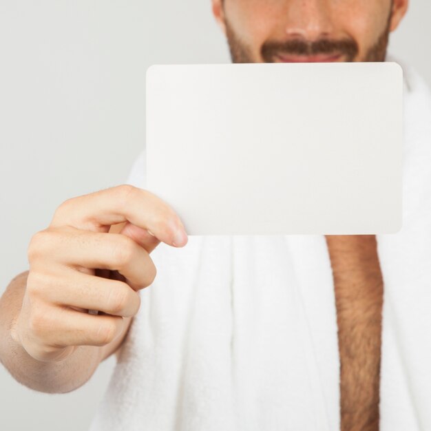 Photo gratuite ardoise de salle de bain de premier plan