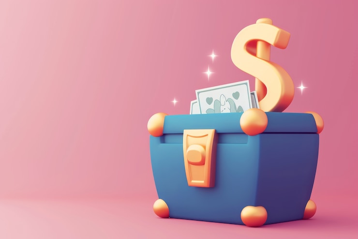 Photo gratuit de l'argent en espèces 3d