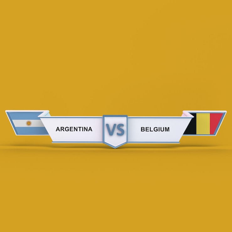 Photo gratuit argentine vs belgique