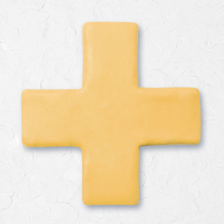 Photo gratuit argile plus signe mathématiques beige graphique mignon pour les enfants