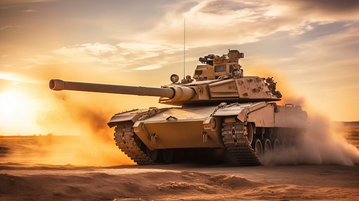 Photo gratuit l'armée combattant pendant la guerre avec un char
