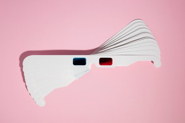 Arrangement abstrait de lunettes 3d