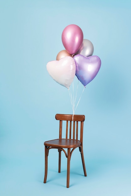 Photo gratuite arrangement de ballons festifs abstraits